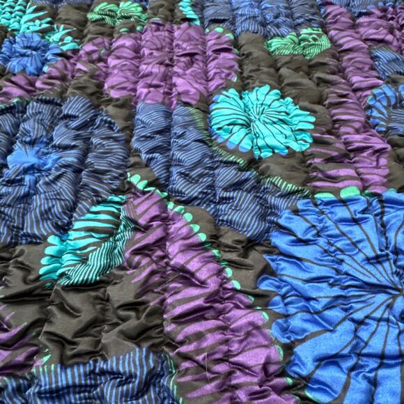 Ruby Rd 100% silk multicolored zip up jacket size medium - Picture 2 of 15